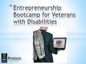 Purdue University*s Entrepreneurship Bootcamp for Veterans with