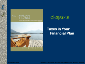 Taxes in Your Financial Plan