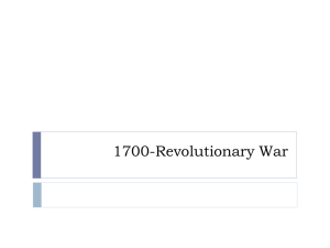 1700-Revolutionary War