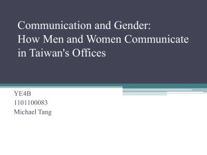 Communication and Gender: How Men and Women