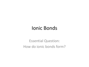 How Ionic Bonds Form?