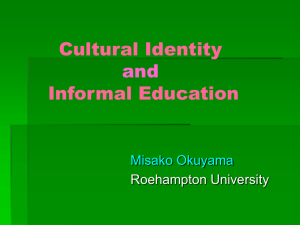 Cultural Identity and Informal Education