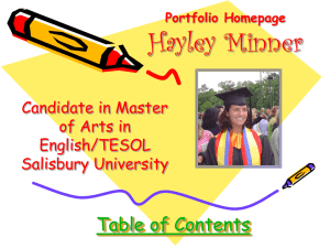 Hayley Minner - Salisbury University