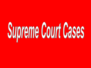 AP Government Supreme Court Case Review