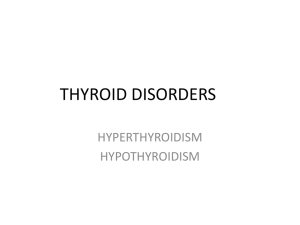THYROID DISORDERS