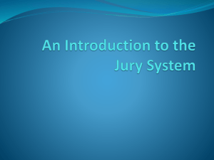 An Introduction to the Jury System