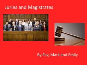 Juries and Magistrates presentation