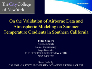 Coastal Cooling Effect Studies in California - NOAA
