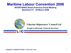 ILO MLC-2006 Liberian Shipowners' Council