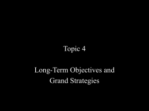 Long-Term Objectives