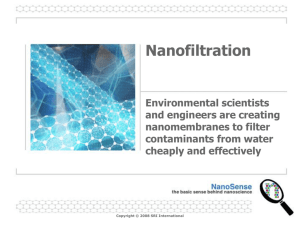 The Science of Water - NanoSense