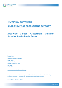 INVITATION TO TENDER: CARBON IMPACT ASSESSMENT