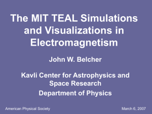 The MIT TEAL Simulations and Visualizations in Electromagnetism