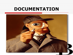 Documentation Methodology