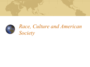 Race, Culture and American Society