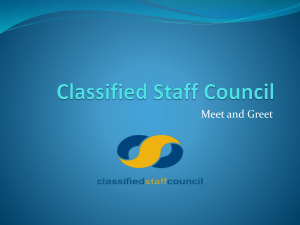 Classified Staff Council - University of Northern Colorado