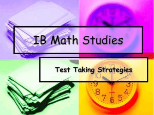 IB Math Studies