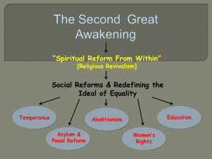 Second Great Awakening & Reform
