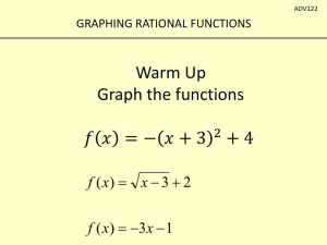 Algebra 2 Graphing+Rational+Functions