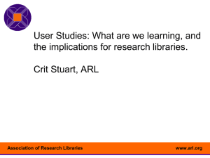 Trends - Association of Southeastern Research Libraries