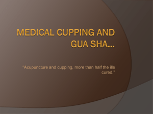 Medical Cupping and Gua Sha