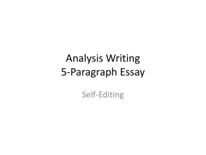 Analysis Writing 5
