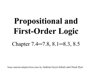 Propositional/First