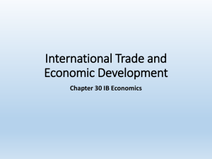 4. International Trade and Economic Development