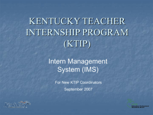 kentucky teacher internship program (ktip)