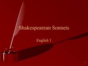 Shakespearian Sonnets