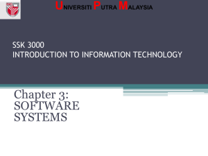 operating system - Universiti Putra Malaysia