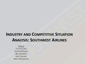 Industry and Competitive Situation Analysis: Southwest Airlines