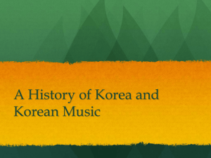 History of Korean Music