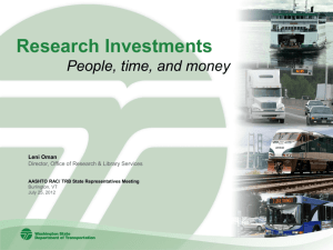 Leni Oman: Research Investments: People, Time, and