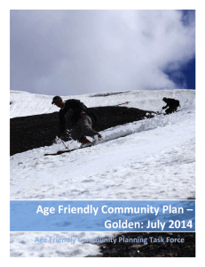 Age Friendly Community Plan * Golden