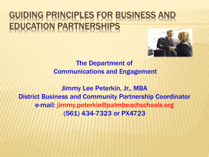 Guiding Principles for Business and School Partnerships