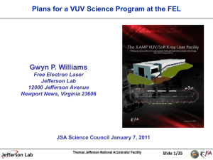 VUV Science - Jefferson Lab