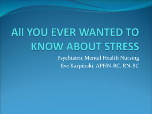 All YOU EVER WANTED TO KNOW ABOUT STRESS