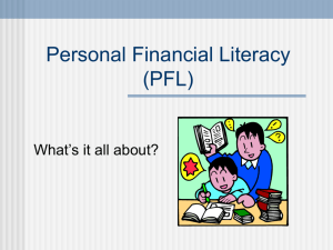 Personal Financial Literacy - Public Schools of North Carolina