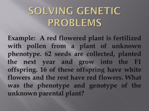 3 6F Solving Genetic Problems