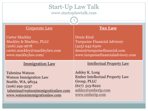 Tax Issues for Start-Up Companies