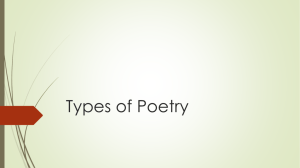 Types of Poetry