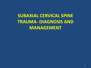 subaxial cervical spine injuries