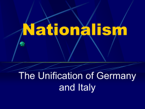Nationalism of Germany and Italy