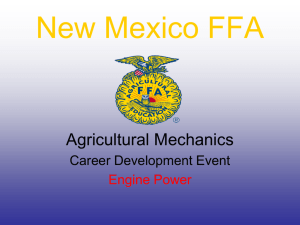Engine Identification - New Mexico Agricultural Education FFA