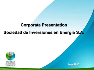 Diapositiva 1 - Sociedad de Inversiones en Energía
