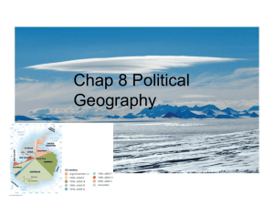 Chap 8 -- Political Geog