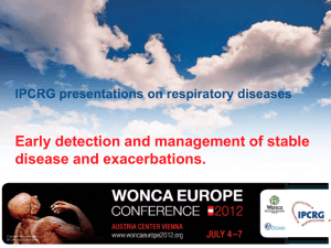 COPD IPCRG-Wonca 2012 def - the International Primary Care
