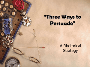 Three Ways to Persuade