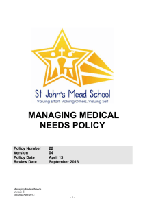 Model Disciplinary Policy for Schools